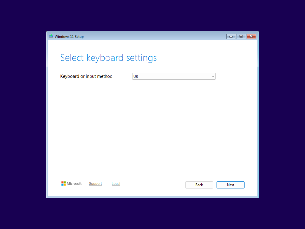 Select keyboard