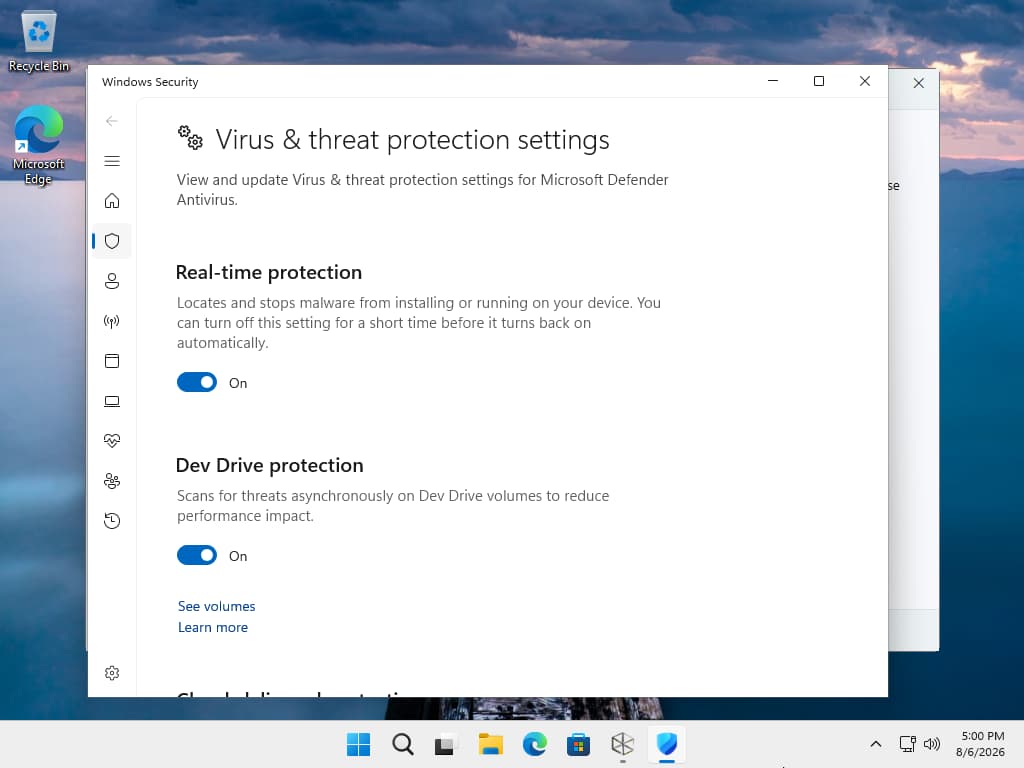 Open windows security